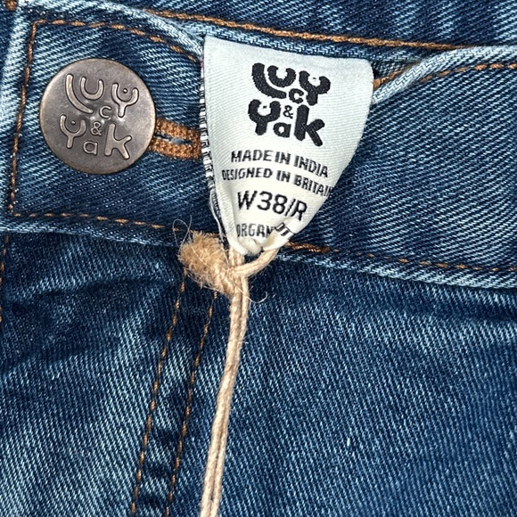 Lucy & Yak NWT Wide-Leg Blue Jeans - Picture 6 of 9